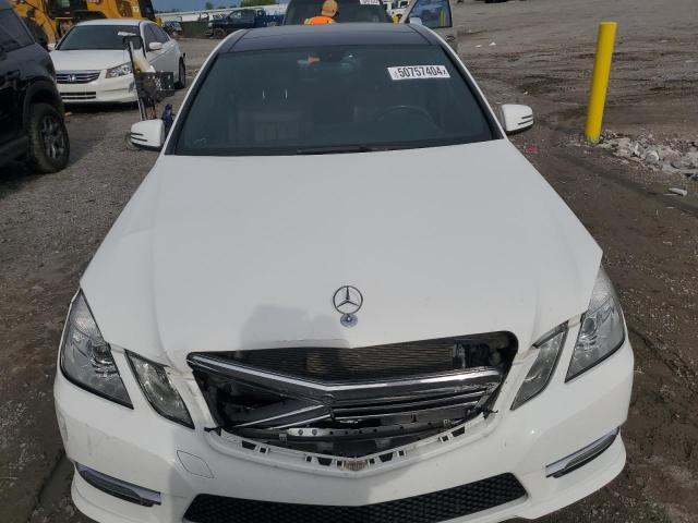 WDDHF8JB0DA709291 - 2013 MERCEDES-BENZ E 350 4MATIC WHITE photo 5
