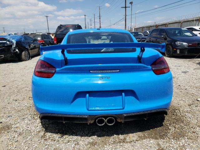 WP0AC2A80GK192515 - 2016 PORSCHE CAYMAN GT4 BLUE photo 6