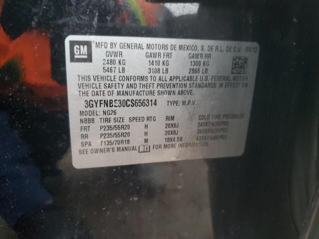 3GYFNBE30CS656314 - 2012 CADILLAC SRX PERFORMANCE COLLECTION Noir photo 13