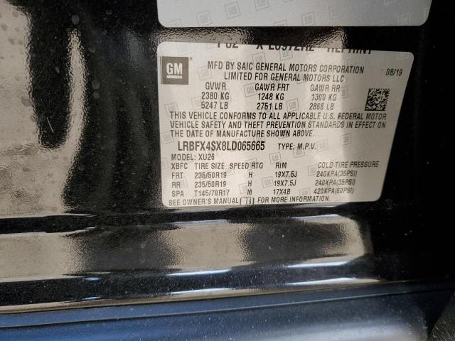 LRBFX4SX8LD065665 - 2020 BUICK ENVISION PREMIUM II BLACK photo 13