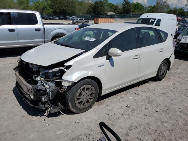 JTDZN3EU7FJ021159 - 2015 TOYOTA PRIUS V WHITE photo 1