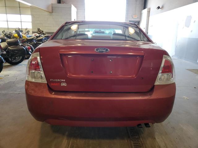 3FAFP06Z06R188027 - 2006 FORD FUSION S RED photo 6