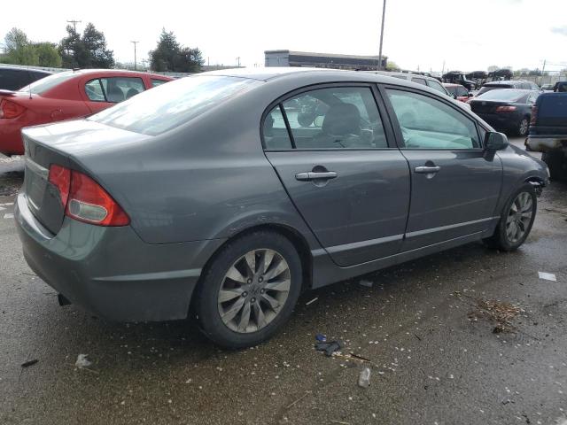 2HGFA16839H317811 - 2009 HONDA CIVIC EX GRAY photo 3