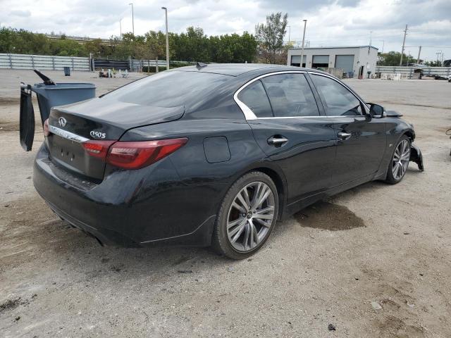 JN1EV7AP8JM351988 - 2018 INFINITI Q50 LUXE BLACK photo 3