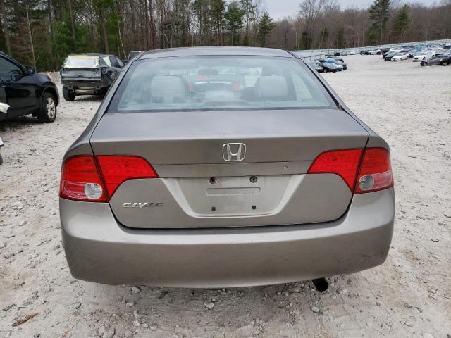 1HGFA16886L057940 - 2006 HONDA CIVIC EX GRAY photo 6