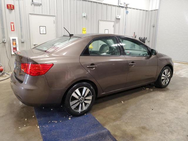 KNAFU4A24D5677113 - 2013 KIA FORTE EX BROWN photo 3