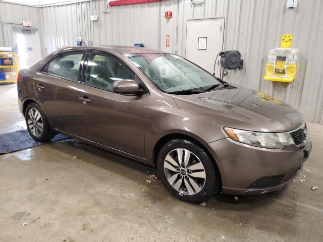 KNAFU4A24D5677113 - 2013 KIA FORTE EX BROWN photo 4