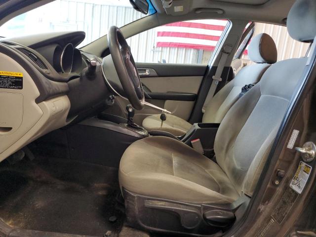 KNAFU4A24D5677113 - 2013 KIA FORTE EX BROWN photo 7