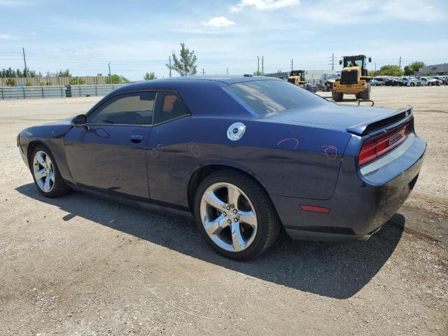 2C3CDYAG2DH684308 - 2013 DODGE CHALLENGER SXT BLUE photo 2