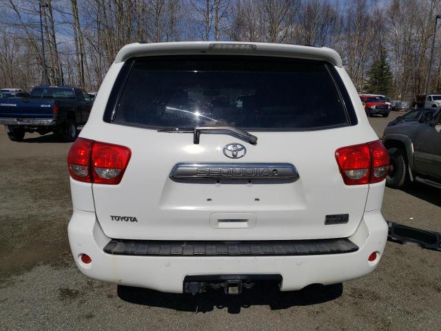 5TDBY68A78S016030 - 2008 TOYOTA SEQUOIA LIMITED WHITE photo 6