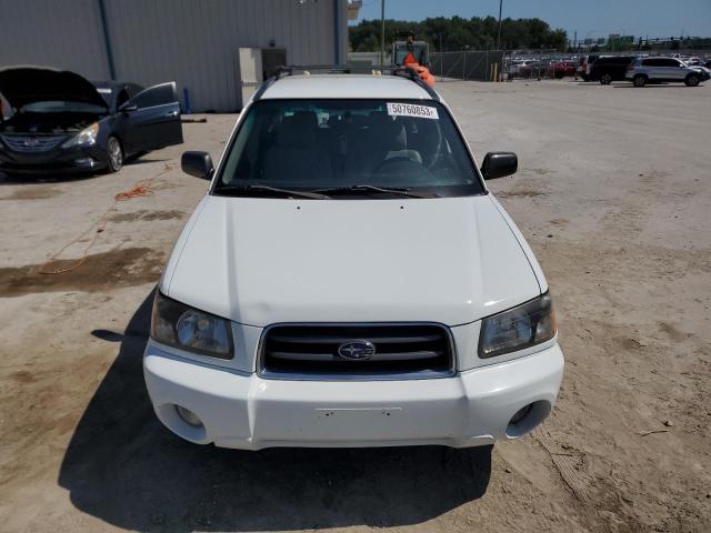 JF1SG65615H733211 - 2005 SUBARU FORESTER 2.5XS თეთრი ფოტო 5