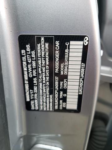 SJKCH5CP1JA058137 - 2018 INFINITI QX30 BASE SILVER photo 13