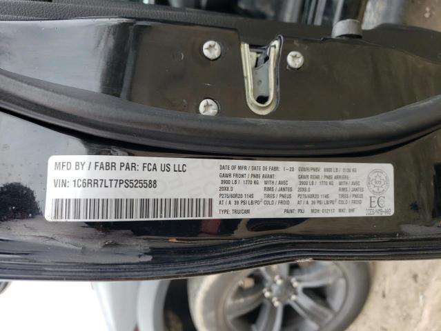 1C6RR7LT7PS525588 - 2023 RAM 1500 CLASS SLT შავი ფოტო 12