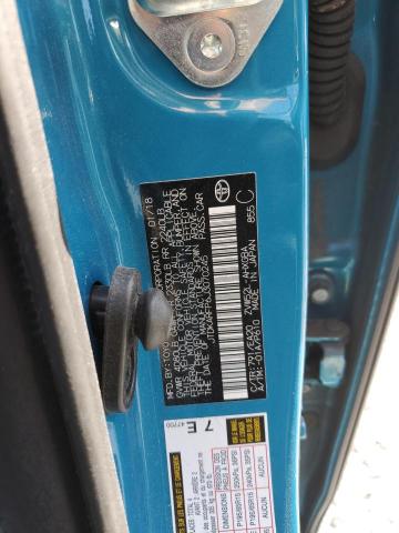 JTDKARFP6J3070245 - 2018 TOYOTA PRIUS PRIM 青绿色 照片 12