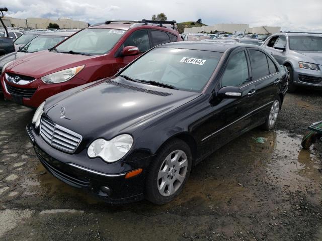 WDBRF54H86A885195 - 2006 MERCEDES-BENZ C 280 BLACK photo 1