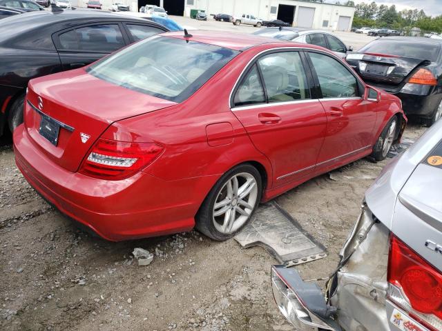 WDDGF4HBXER309364 - 2014 MERCEDES-BENZ C 250 RED photo 3