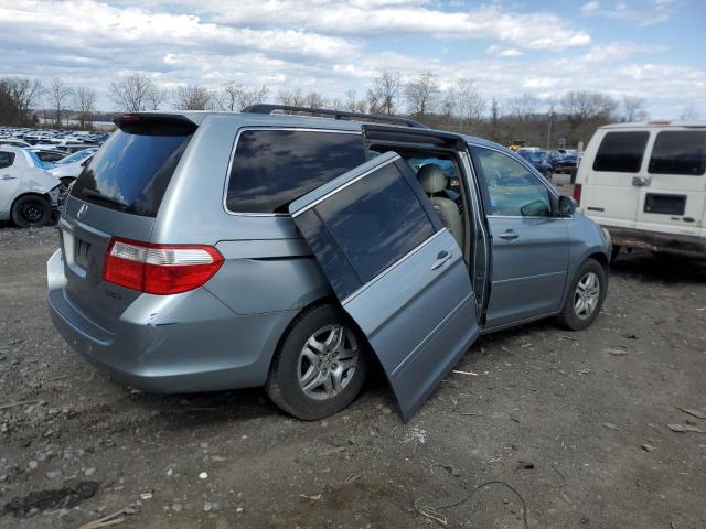 5FNRL38707B112763 - 2007 HONDA ODYSSEY EXL SILVER photo 3