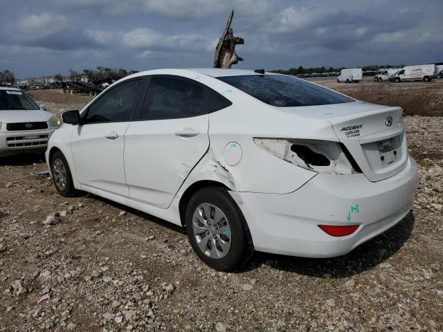 KMHCT4AE1GU942465 - 2016 HYUNDAI ACCENT SE WHITE photo 2