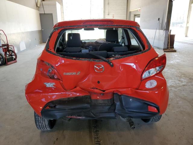 JM1DE1LY0D0160315 - 2013 MAZDA MAZDA2 RED photo 6