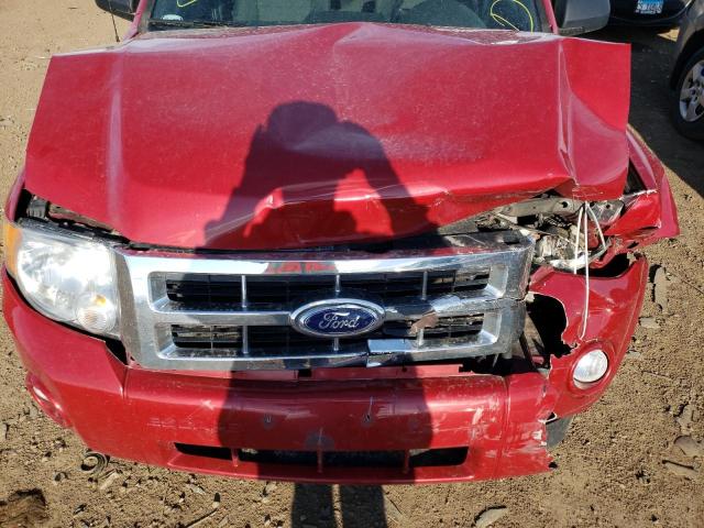 1FMCU0DG1BKC03345 - 2011 FORD ESCAPE XLT RED photo 11