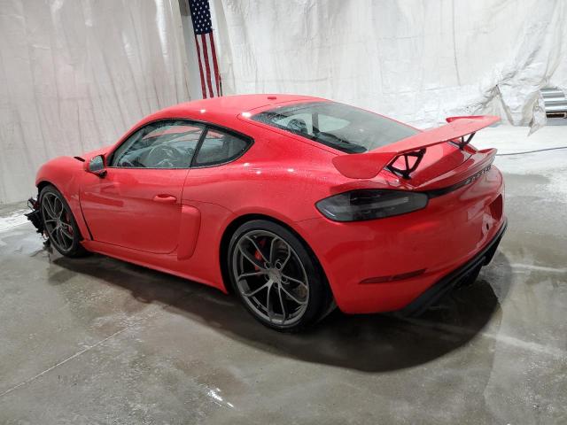 WP0AC2A85LK289574 - 2020 PORSCHE CAYMAN GT4 RED photo 2