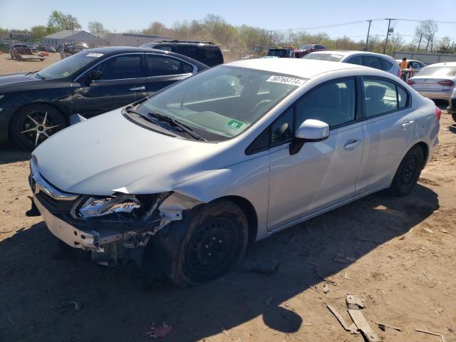 2HGFB2F50CH522244 - 2012 HONDA CIVIC LX BLUE photo 1