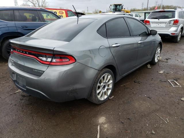 1C3CDFCAXDD335150 - 2013 DODGE DART LIMITED GRAY photo 3