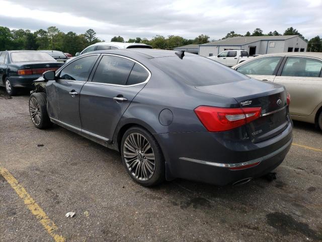 KNALN4D75E5159438 - 2014 KIA CADENZA PREMIUM GRAY photo 2