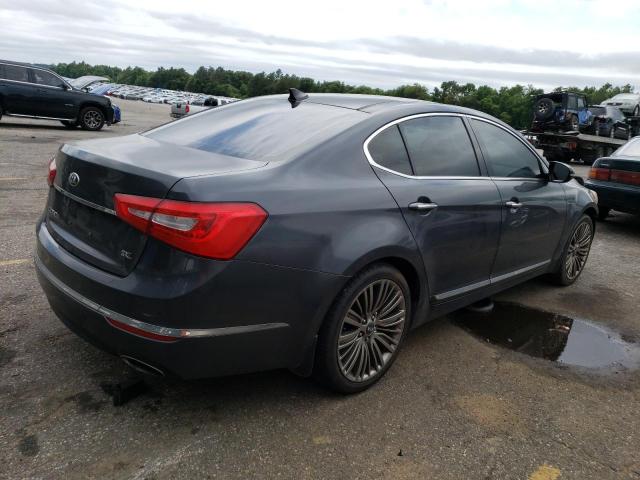 KNALN4D75E5159438 - 2014 KIA CADENZA PREMIUM GRAY photo 3