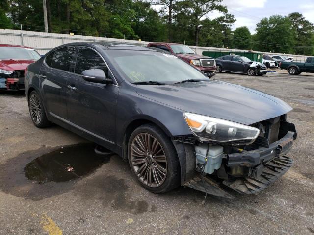 KNALN4D75E5159438 - 2014 KIA CADENZA PREMIUM GRAY photo 4