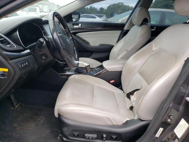 KNALN4D75E5159438 - 2014 KIA CADENZA PREMIUM GRAY photo 7