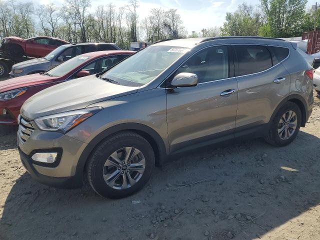 5XYZUDLB0FG286838 - 2015 HYUNDAI SANTA FE S GRAY photo 1