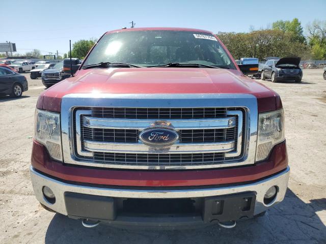 1FTFW1ET6DKG24770 - 2013 FORD F150 SUPERCREW RED photo 5