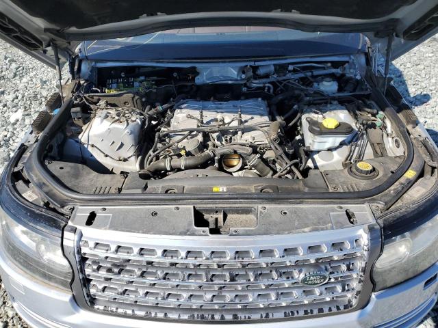 SALGV3TF1FA204531 - 2015 LAND ROVER RANGE ROVE AUTOBIOGRAPHY SILVER photo 12