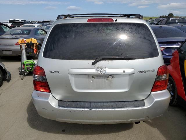 JTEGD21A350129584 - 2005 TOYOTA HIGHLANDER SILVER photo 6