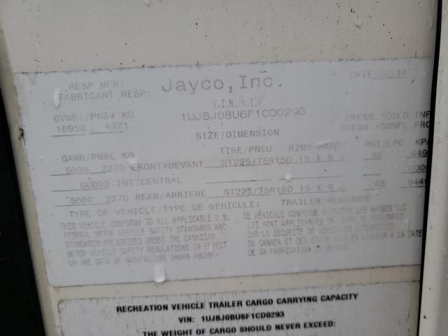 1UJBJ0BU6F1CD0293 - 2015 JAYCO EAGLE BEIGE photo 10