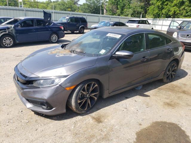 2HGFC2F87KH591566 - 2019 HONDA CIVIC SPORT GRAY photo 1