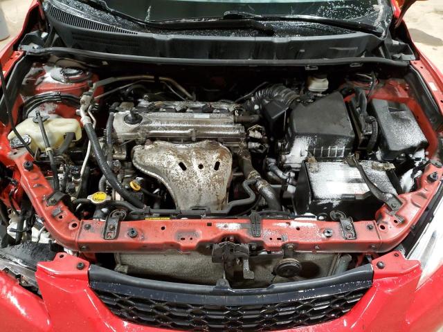 2T1KE4EE8AC045927 - 2010 TOYOTA COROLLA MA S RED photo 11