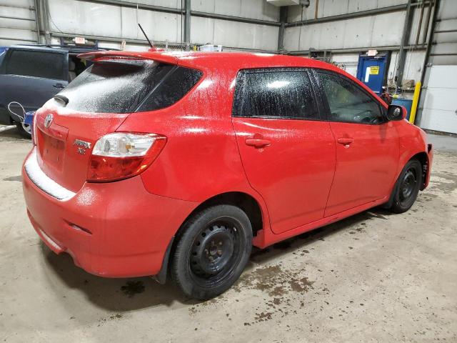2T1KE4EE8AC045927 - 2010 TOYOTA COROLLA MA S RED photo 3