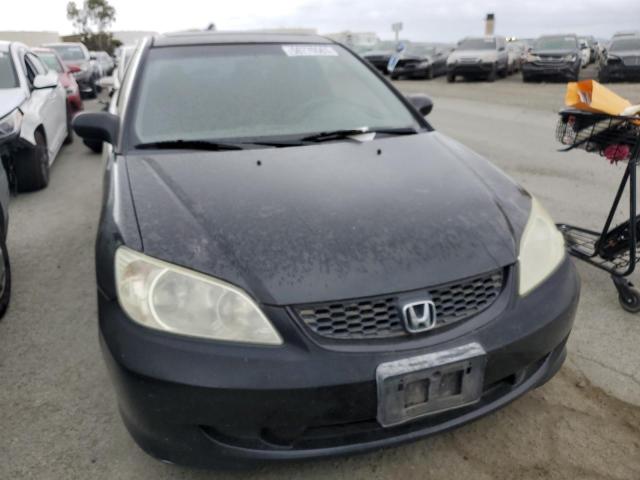 1HGEM21195L052280 - 2005 HONDA CIVIC DX VP BLACK photo 5