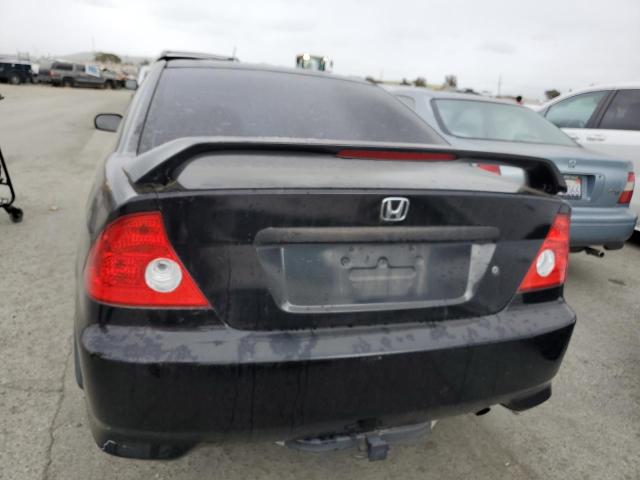 1HGEM21195L052280 - 2005 HONDA CIVIC DX VP BLACK photo 6