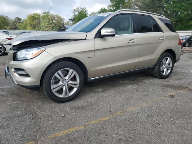 4JGDA5HB1CA078718 - 2012 MERCEDES-BENZ ML 350 4MATIC TAN photo 1