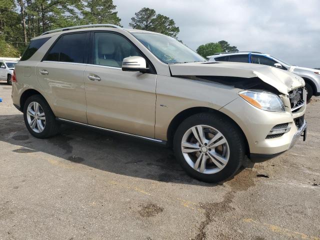 4JGDA5HB1CA078718 - 2012 MERCEDES-BENZ ML 350 4MATIC TAN photo 4