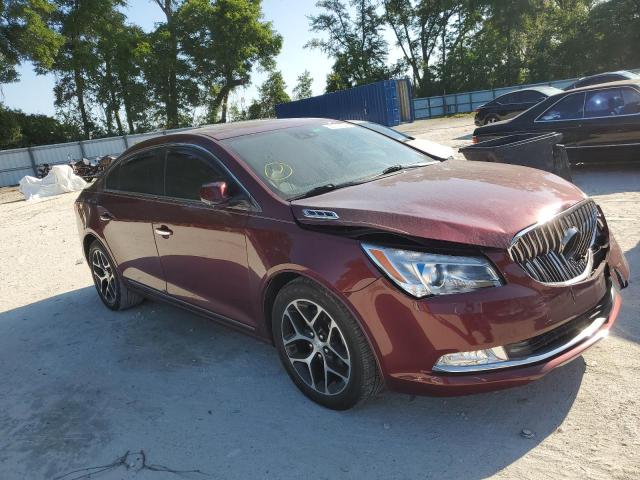 1G4G45G3XGF196113 - 2016 BUICK LACROSSE SPORT TOURING MAROON photo 4