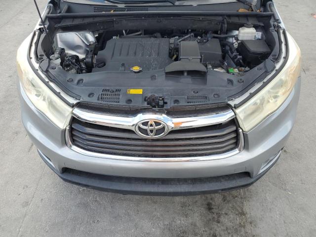 5TDKKRFH7ES017516 - 2014 TOYOTA HIGHLANDER XLE 银色 照片 12