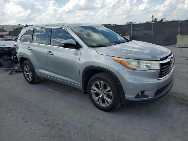 5TDKKRFH7ES017516 - 2014 TOYOTA HIGHLANDER XLE 银色 照片 4