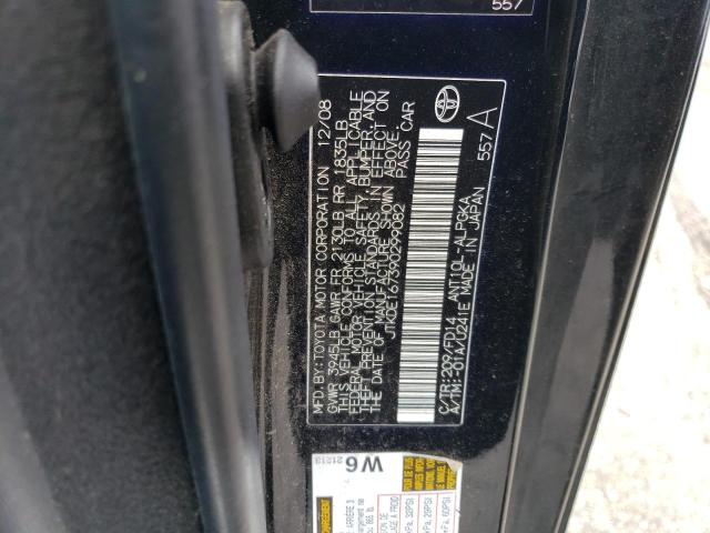 JTKDE167390299082 - 2009 TOYOTA SCION TC BLACK photo 12