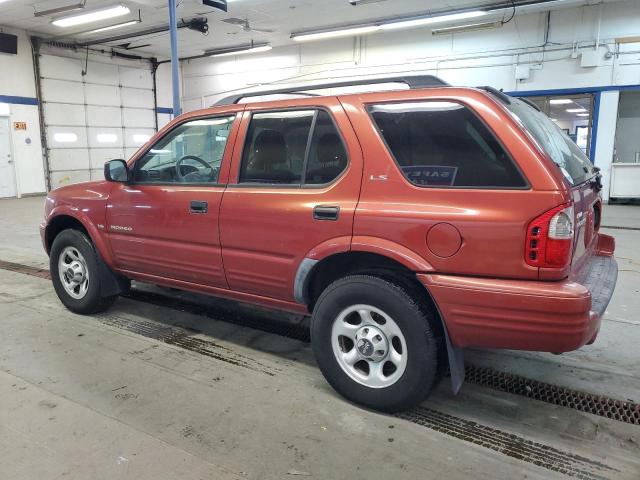 4S2DM58W714343706 - 2001 ISUZU RODEO S ORANGE photo 2