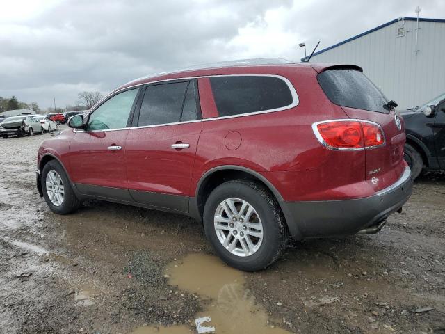 5GAER13758J208280 - 2008 BUICK ENCLAVE CX RED photo 2