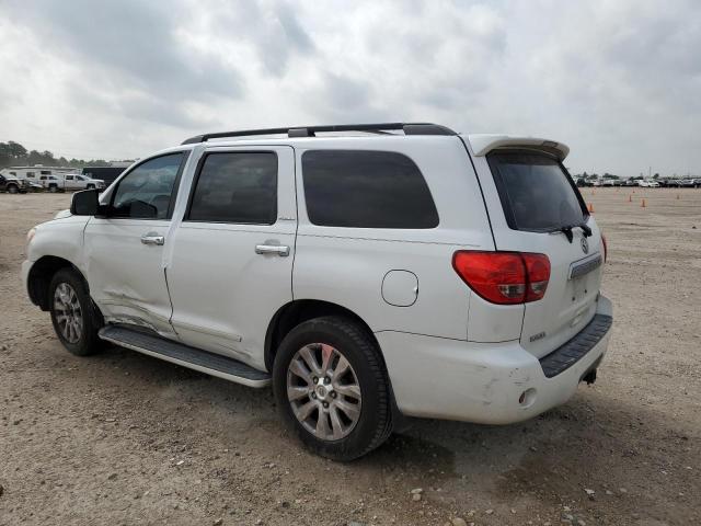 5TDZY67A78S015217 - 2008 TOYOTA SEQUOIA PLATINUM WHITE photo 2